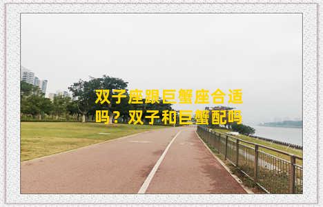 双子座跟巨蟹座合适吗？双子和巨蟹配吗